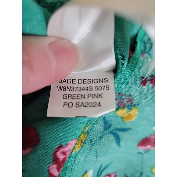 New Floral Tiered Mini Dress Summer‎ Vacation Bridal Shower Bloomcore Size XS - Picture 8 of 11